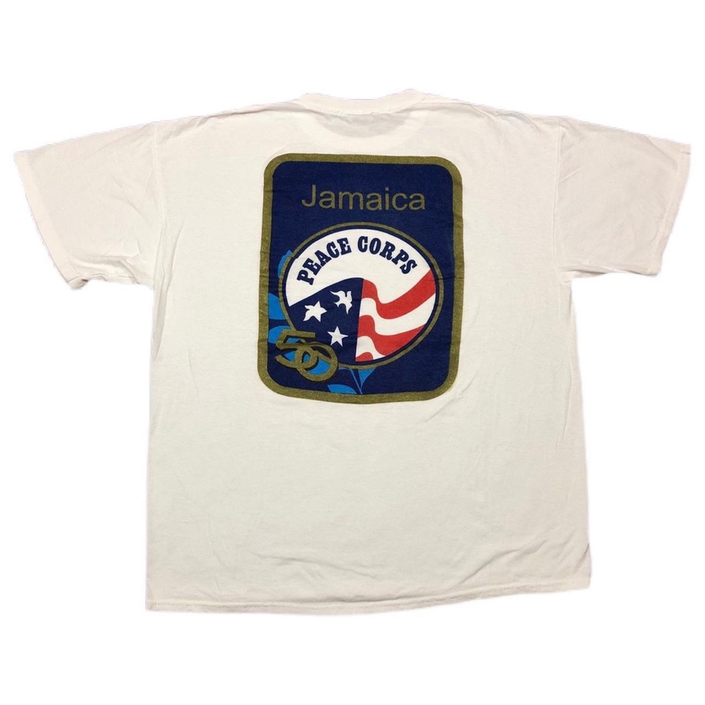 Vintage 1990's Jamaica Peace Corps 50th Anniversary Graphic T-shirt